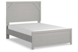 Cottonburg Light Gray/White Full Panel Bed