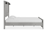 Cottonburg Light Gray/White King Panel Bed