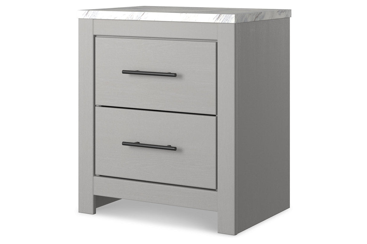 Cottonburg Light Gray/White Nightstand