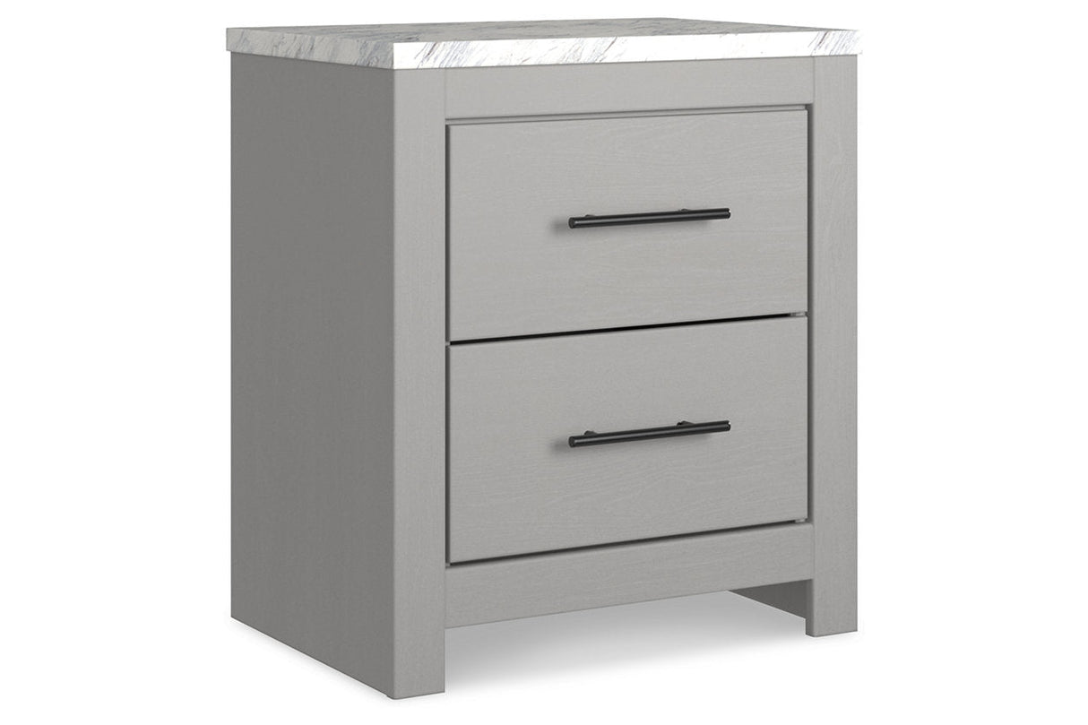 Cottonburg Light Gray/White Nightstand