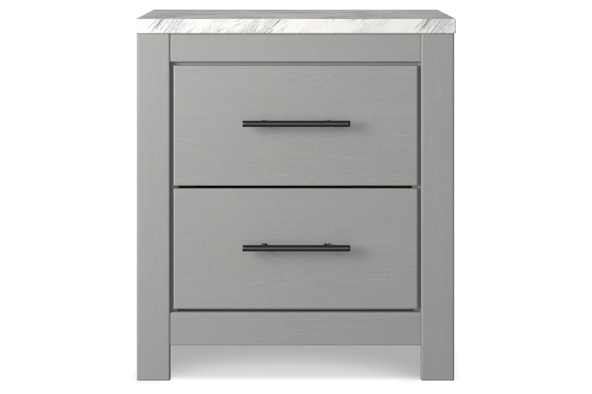 Cottonburg Light Gray/White Nightstand