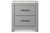 Cottonburg Light Gray/White Nightstand