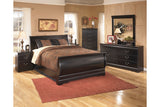 Huey Vineyard Black Full Sleigh Bed