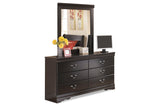 Huey Vineyard Black Dresser and Mirror