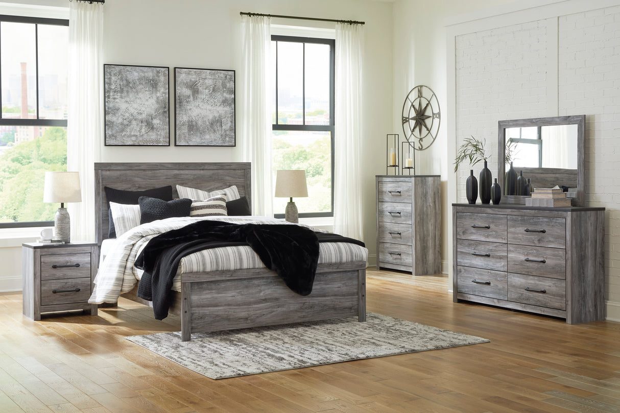 Bronyan Dark Gray Panel Bedroom Set