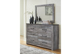 Bronyan Dark Gray Dresser and Mirror