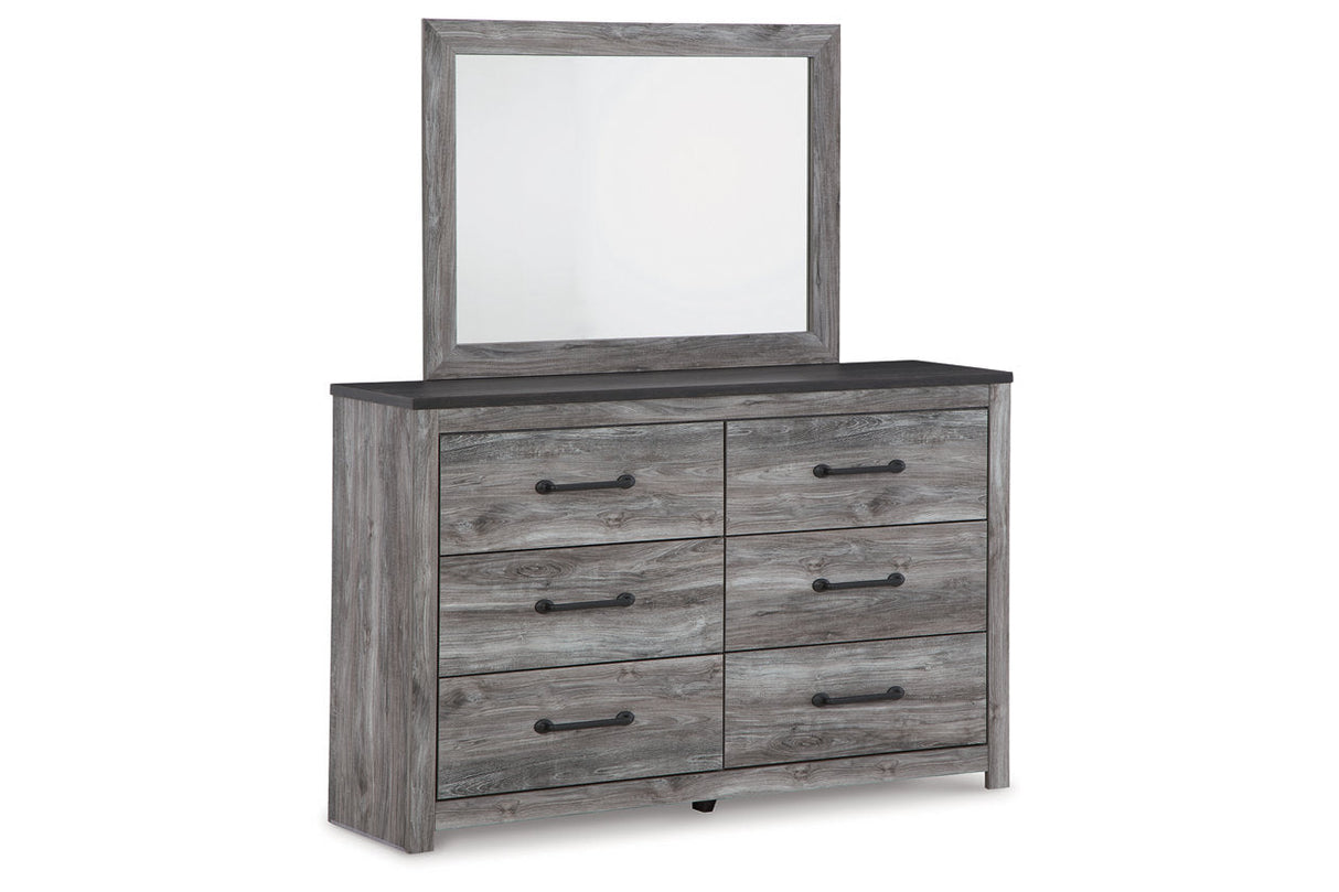 Bronyan Dark Gray Dresser and Mirror