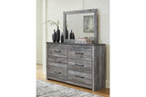 Bronyan Dark Gray Dresser and Mirror