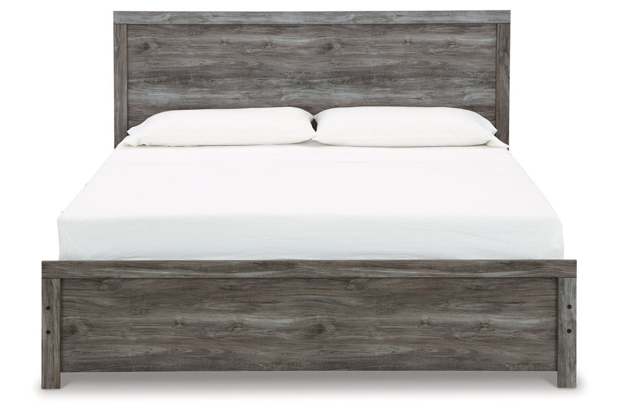 Bronyan Dark Gray King Panel Bed