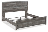 Bronyan Dark Gray King Panel Bed