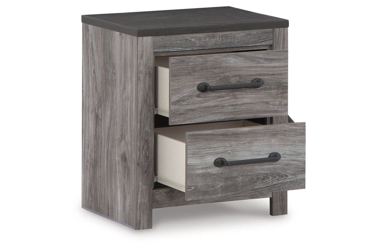 Bronyan Dark Gray Nightstand