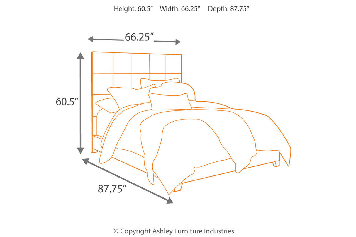 Dolante Gray Queen Upholstered Bed