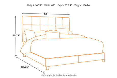 Dolante Gray King Upholstered Bed