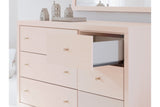 Wistenpine Blush Dresser and Mirror