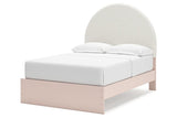 Wistenpine Blush Full Upholstered Panel Bed