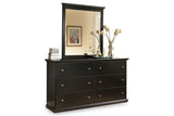 Maribel Black Dresser and Mirror