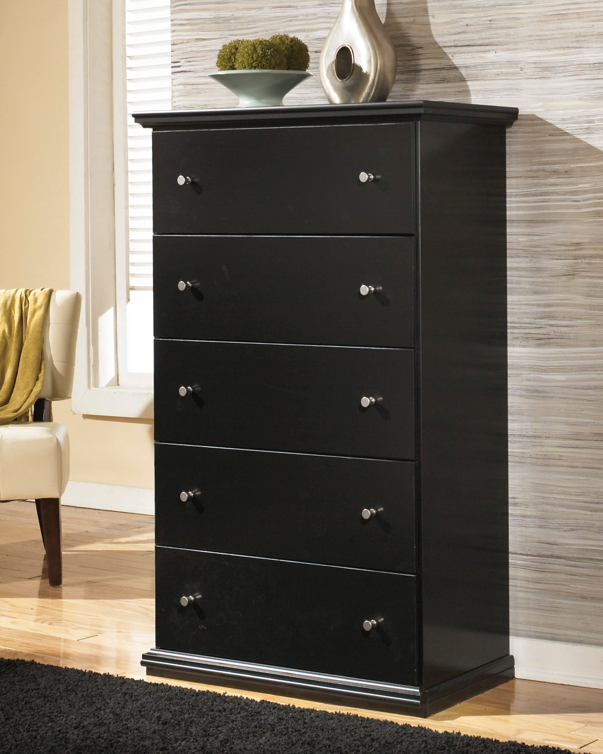 Maribel Black Panel Youth Bedroom Set