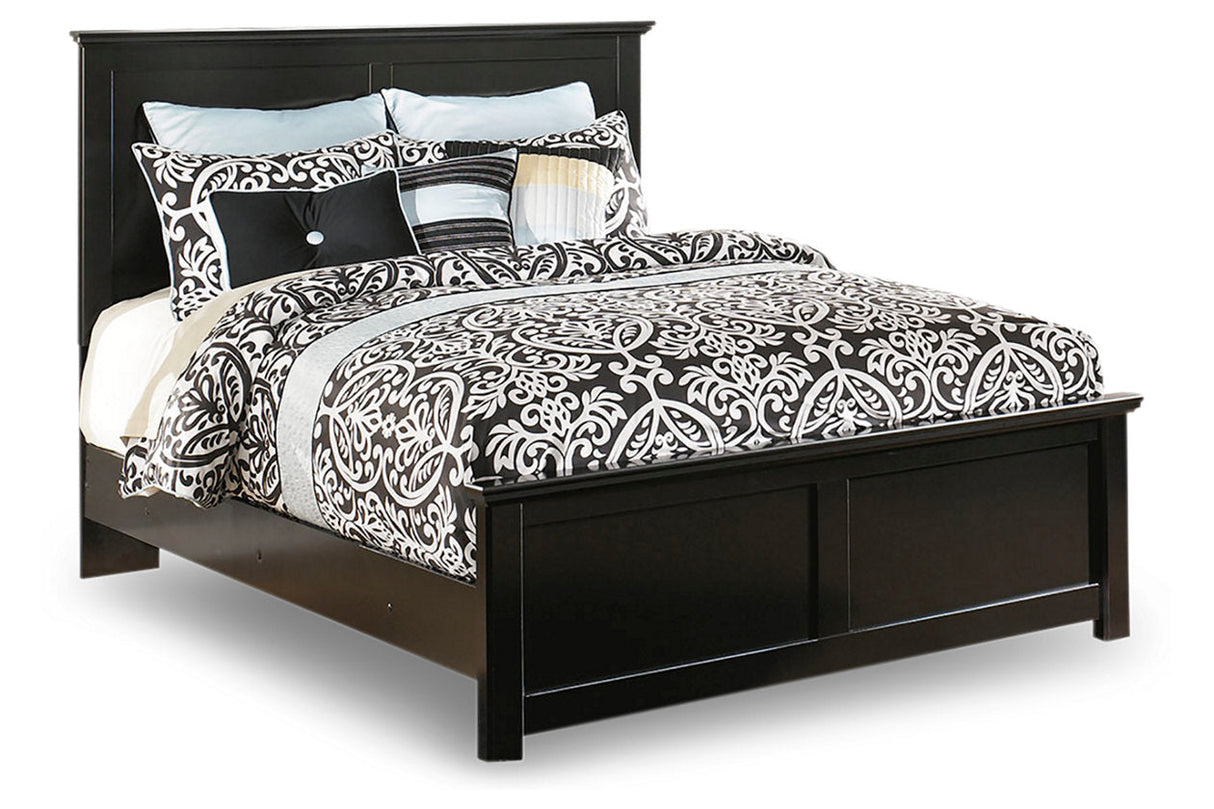 Maribel Black King Panel Bed