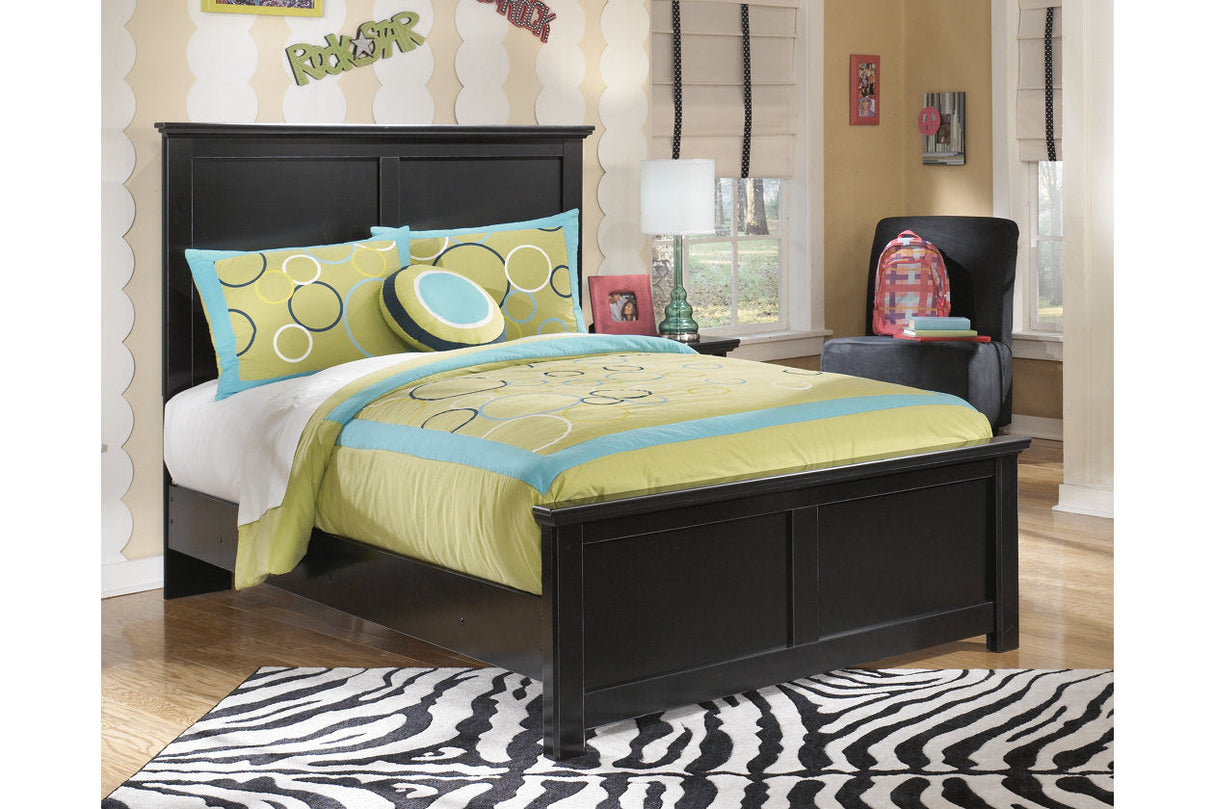 Maribel Black Full Panel Bed