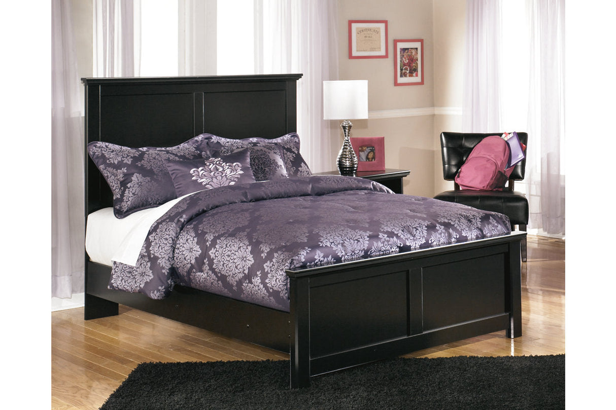 Maribel Black Full Panel Bed