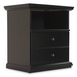 Maribel Black Nightstand