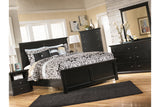 Maribel Black King Panel Bed