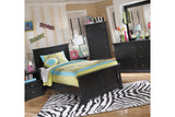 Maribel Black Twin Panel Bed