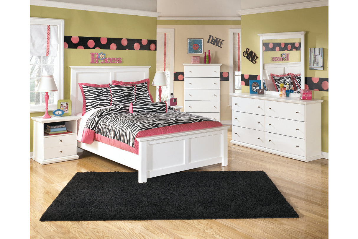 Bostwick Shoals White Full Panel Bed