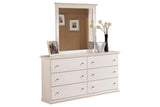 Bostwick Shoals White Dresser and Mirror