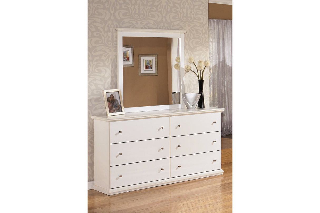 Bostwick Shoals White Dresser and Mirror