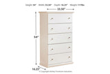 Bostwick Shoals White Chest of Drawers