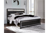 Kaydell Black King Upholstered Platform Bed