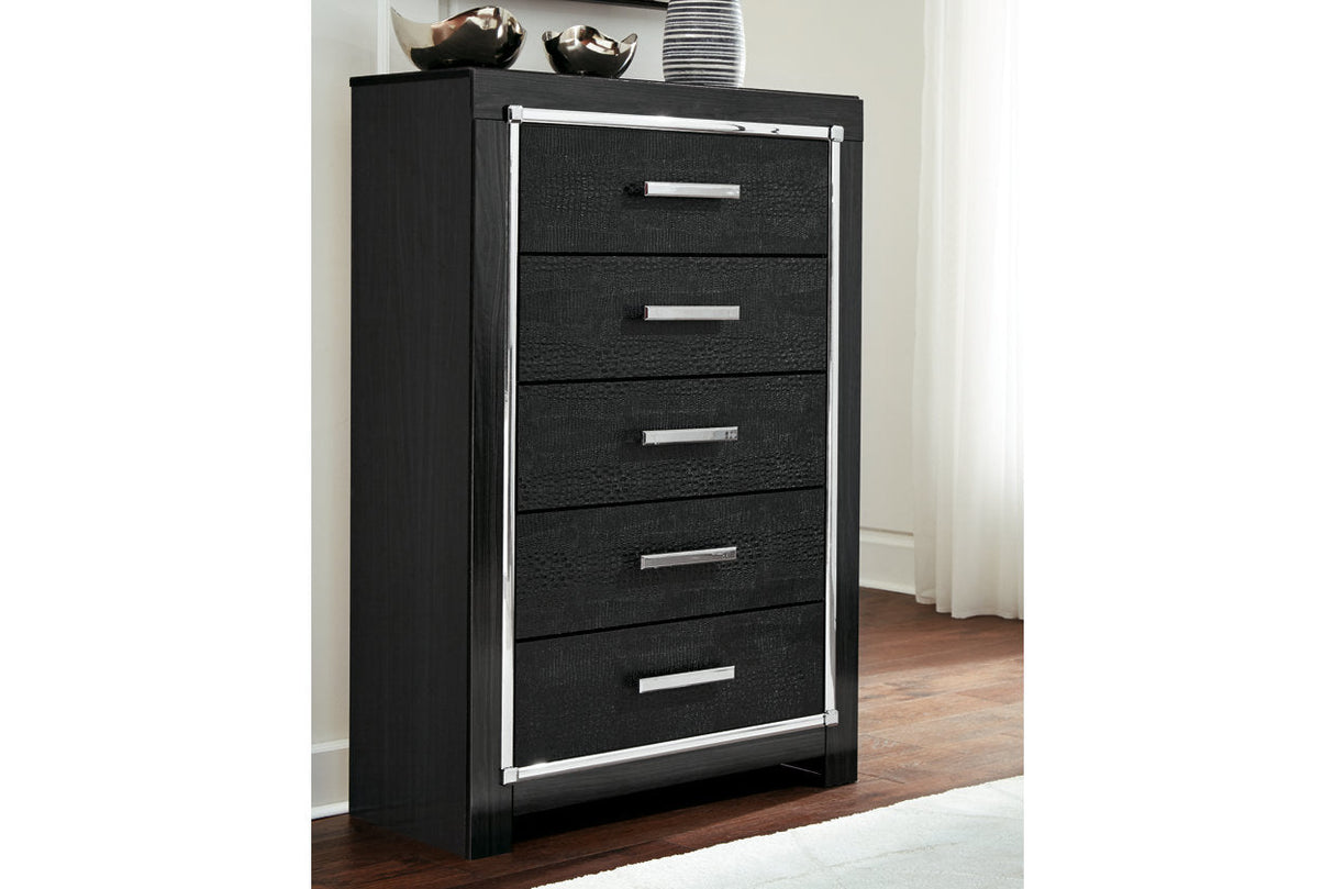 Kaydell Black Chest of Drawers