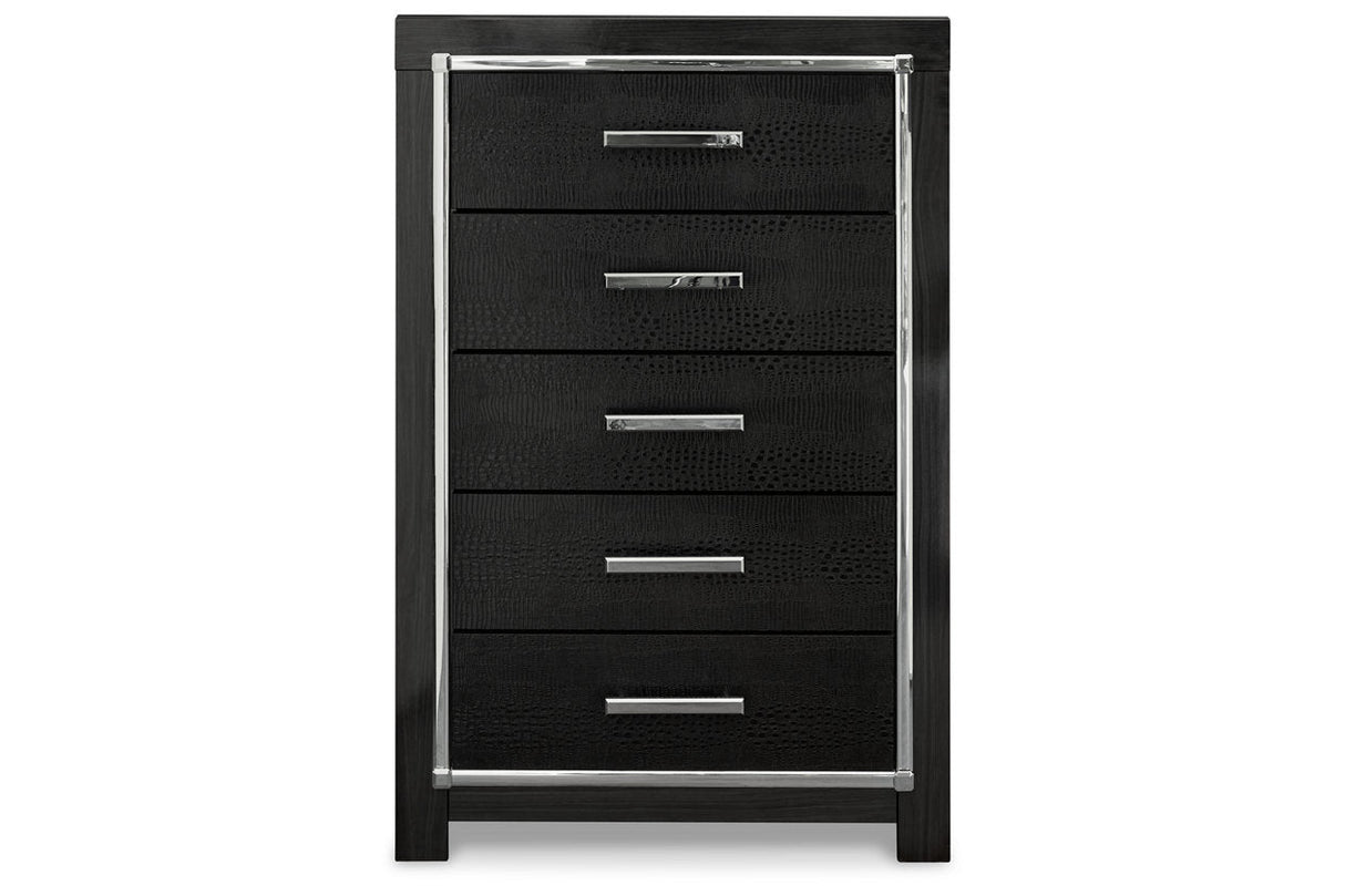 Kaydell Black Chest of Drawers