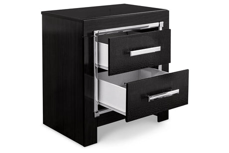 Kaydell Black Nightstand