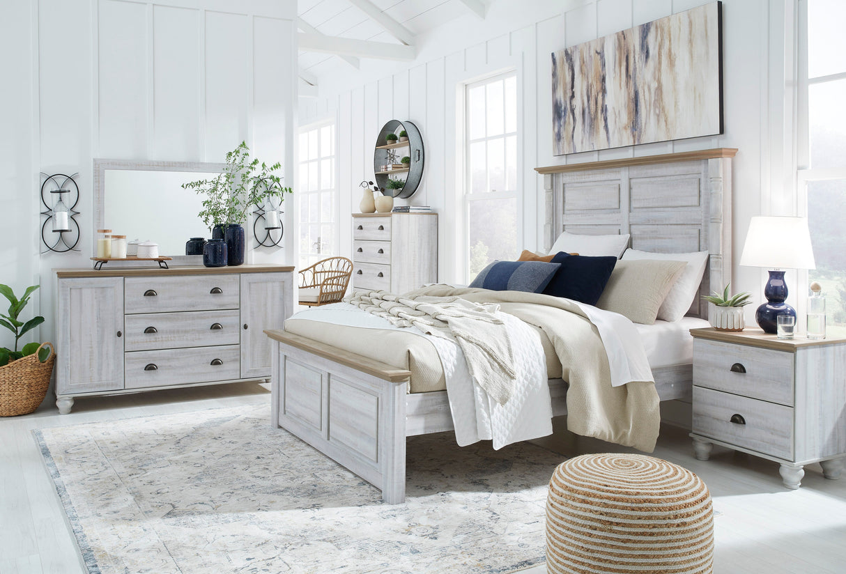 Haven Bay Two-tone Panel Bedroom Set