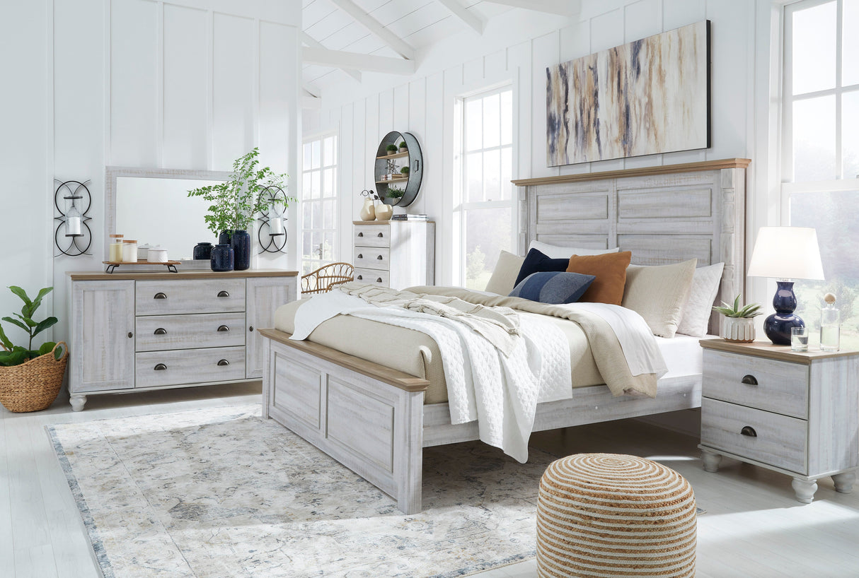 Haven Bay Two-tone Panel Bedroom Set