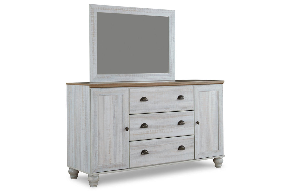 Haven Bay Two-tone Dresser and Mirror