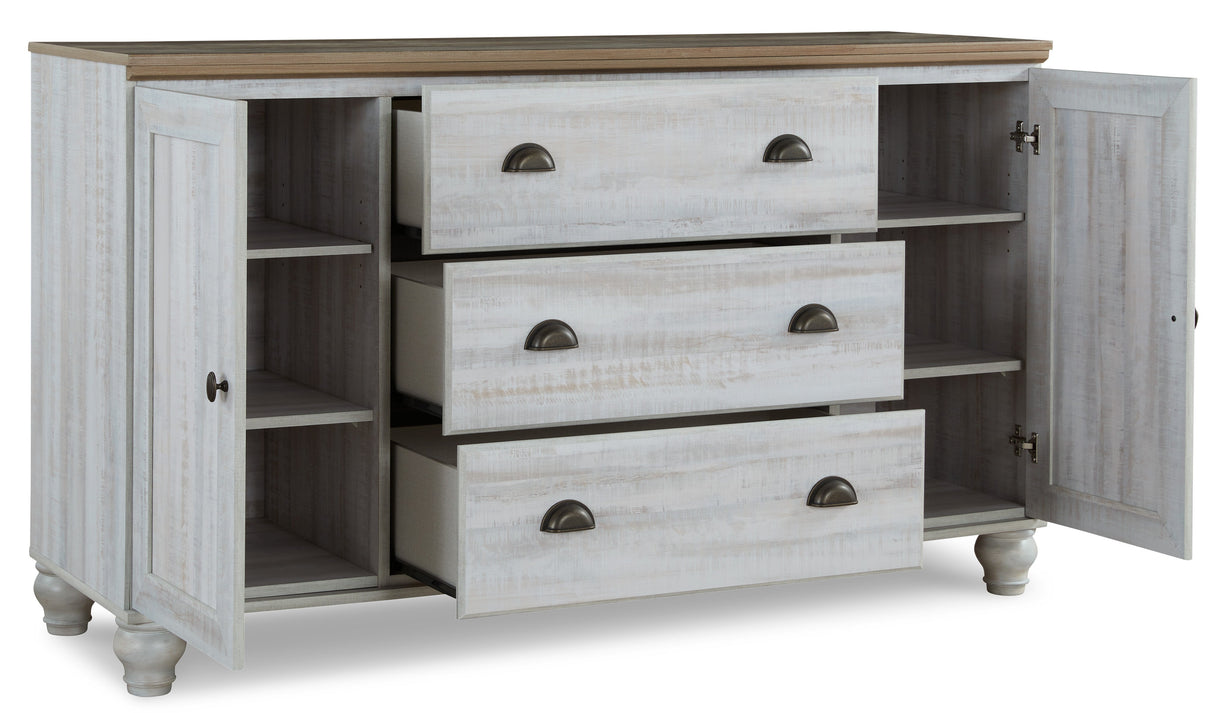 Haven Bay Two-tone Footboard Storage Panel Bedroom Set