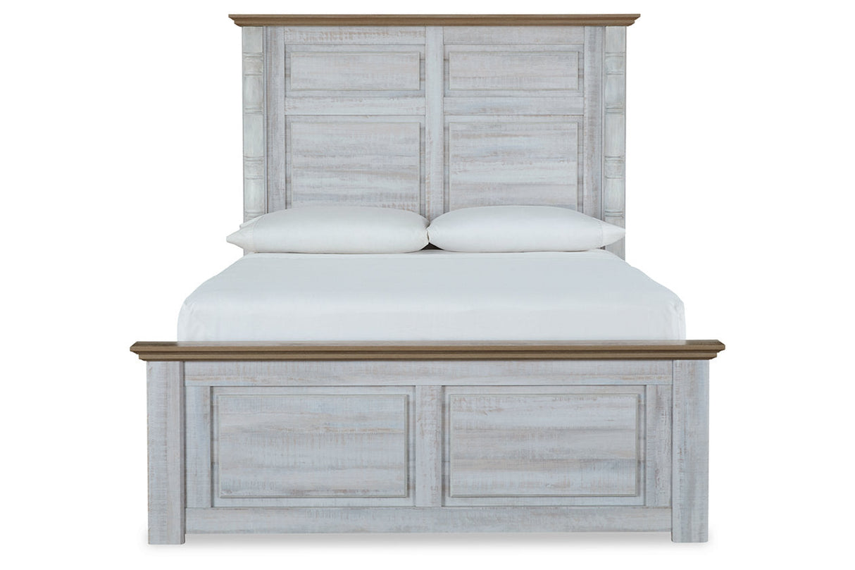 Haven Bay Two-tone Queen Panel Bed