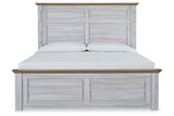 Haven Bay Two-tone King Panel Bed