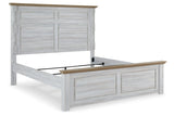 Haven Bay Two-tone King Panel Bed