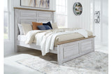 Haven Bay Two-tone King Panel Bed