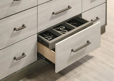 River Grey/Beige Platform Bedroom Set by New Era Innovations at Eve Furniture