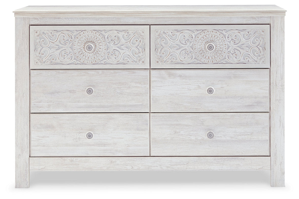 Paxberry Whitewash Dresser