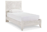 Paxberry Whitewash Twin Panel Bed