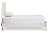 Paxberry Whitewash Twin Panel Bed