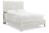 Paxberry Whitewash Queen Panel Bed