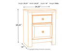 Paxberry Whitewash Nightstand