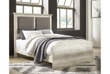 Cambeck Whitewash King Upholstered Panel Bed